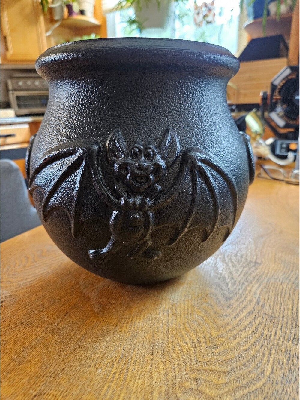 Vintage General Foam Plastics bat caldron candy bucket
